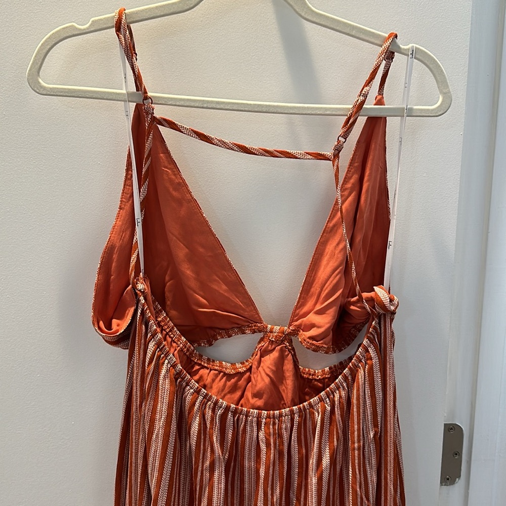 XL Maxi, Rust, Pattern Dress - Picture 6 of 8